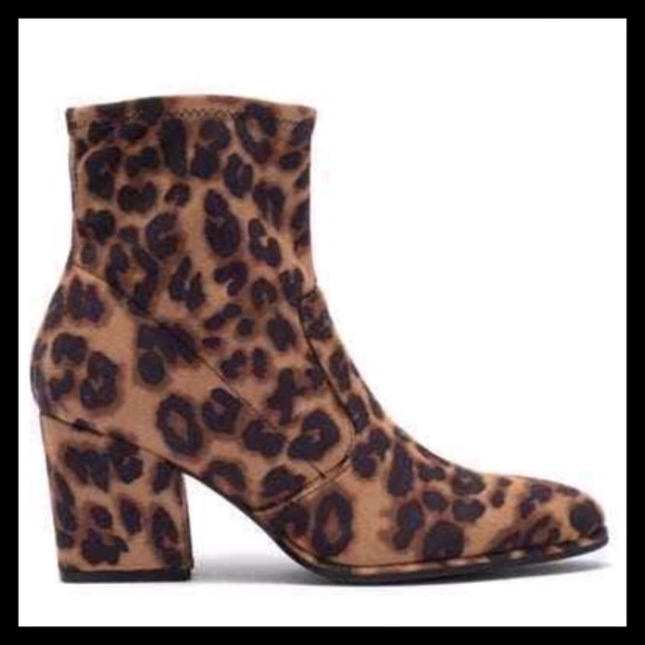 MARC FISHER Leopard Leave2 Block Heel Stretch Bootie - Picture 3 of 14